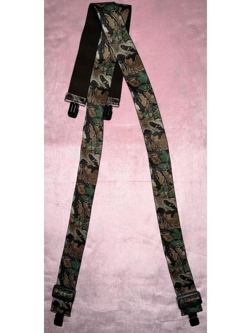 Camouflage Suspenders Adjustable Camo Advantage Elastic 2 Inch VGC